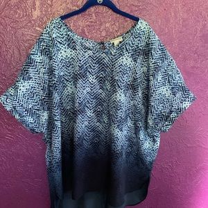 Catherine’s Scoop Neck Gradient Print Top 3x